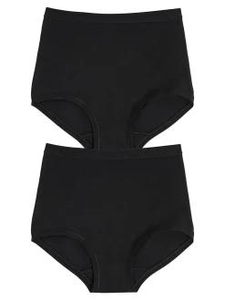 Cotonella Confezione da 2 maxi slip donna in cotone bielastico