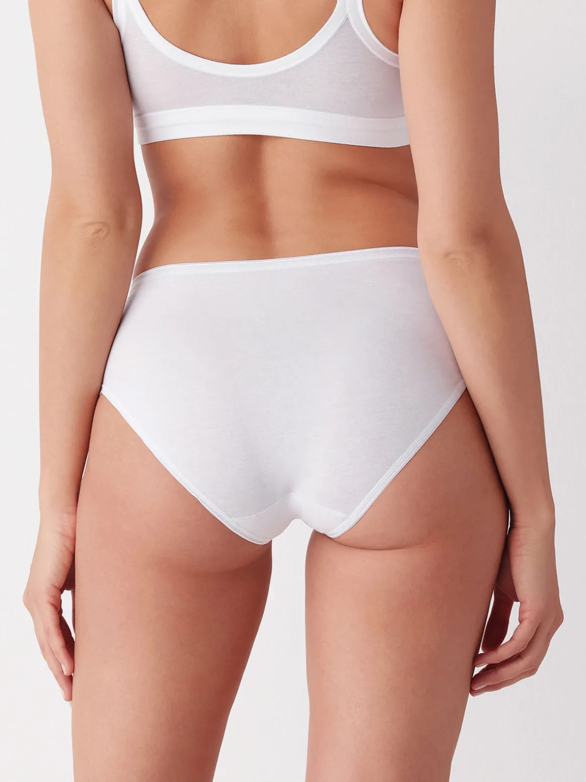 Cotonella Confezione da 3 midi slip in cotone bielastico