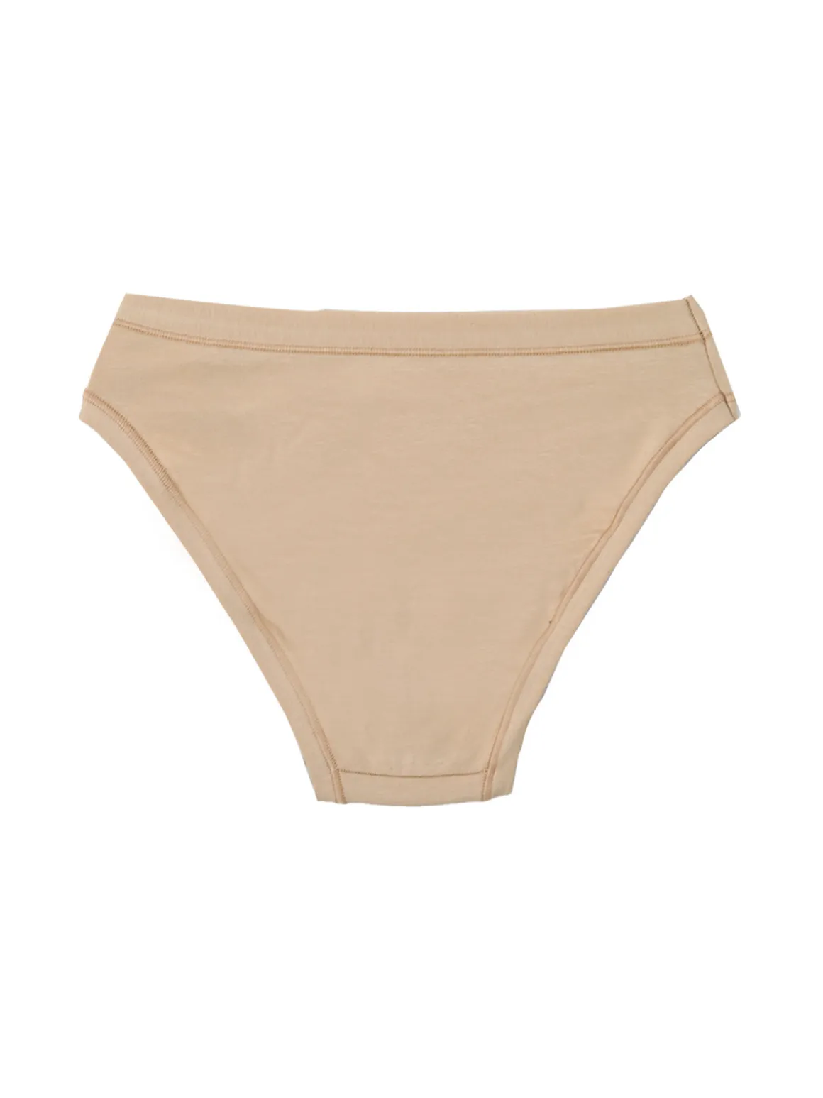 Cotonella Confezione da 3 slip donna in cotone bielastico - sabbia