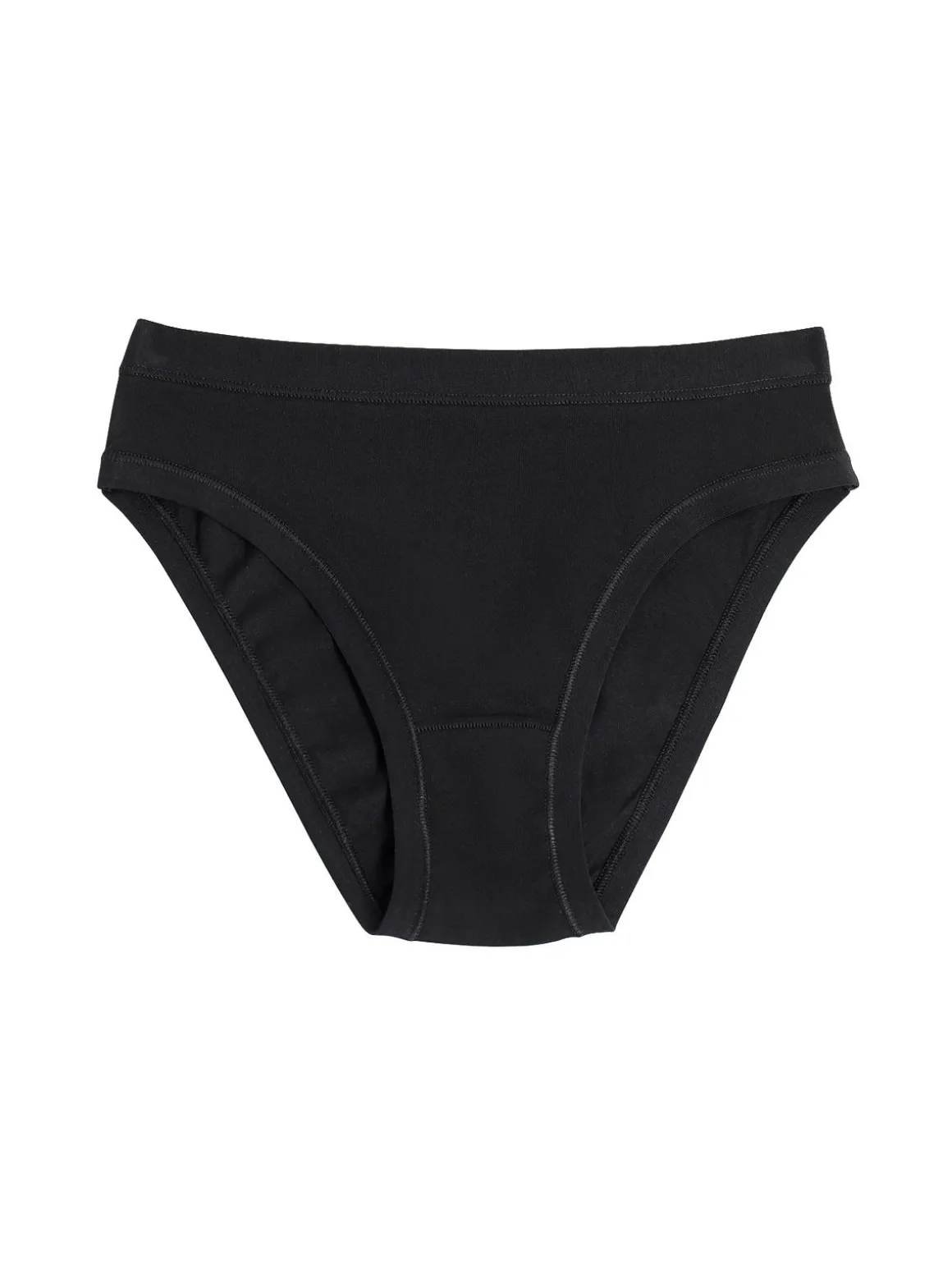 Cotonella Confezione da 3 slip donna in cotone bielastico - nero