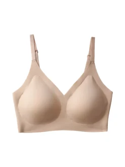Cotonella Reggiseno donna comfort in mircofibra a taglio vivo senza ferretto COPPA B- beige