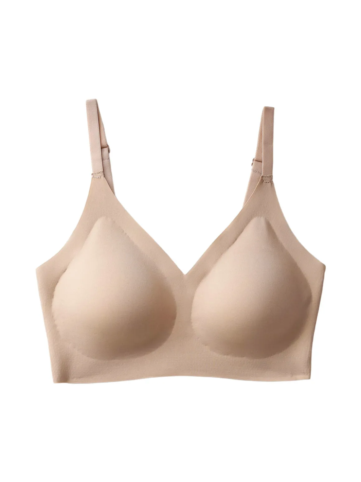 Cotonella Reggiseno donna comfort in mircofibra a taglio vivo senza ferretto COPPA B- beige