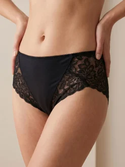 Cotonella Slip midi donna in pizzo