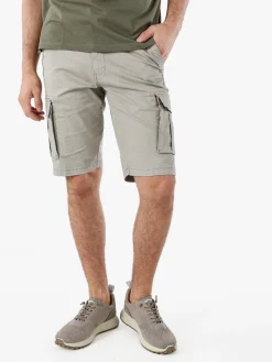 Cotton Belt Bermuda cargo da uomo in cotone stretch - sabbia