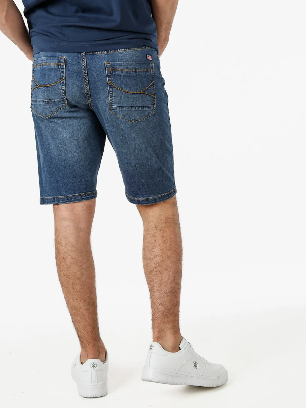 Cotton Belt Bermuda da uomo in cotone stretch - jeans