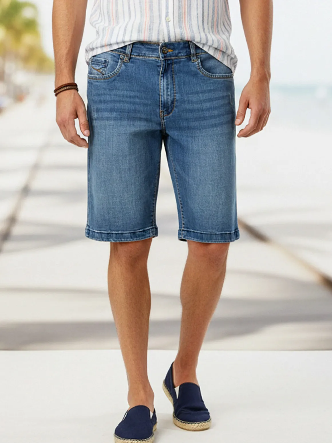 Cotton Belt Bermuda da uomo in jeans - jeans