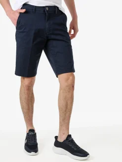 Cotton Belt Bermuda da uomo in cotone stretch - blu scuro