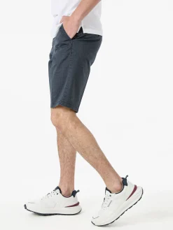 Cotton Belt Bermuda da uomo in cotone stretch texturizzati - avion