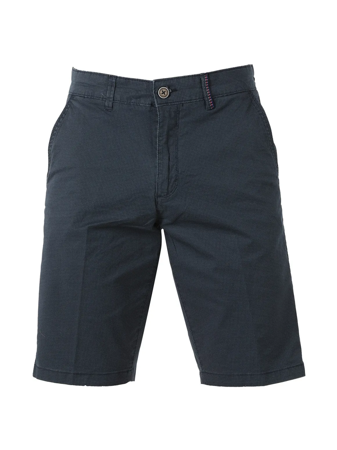 Cotton Belt Bermuda da uomo in cotone stretch texturizzati - avion