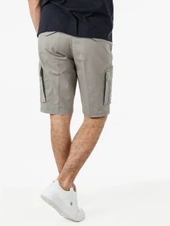 Cotton Belt Bermuda da uomo in cotone stretch con tasconi - grigio