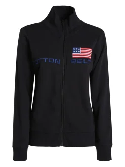 Cotton Belt Felpa pesante da donna con zip
