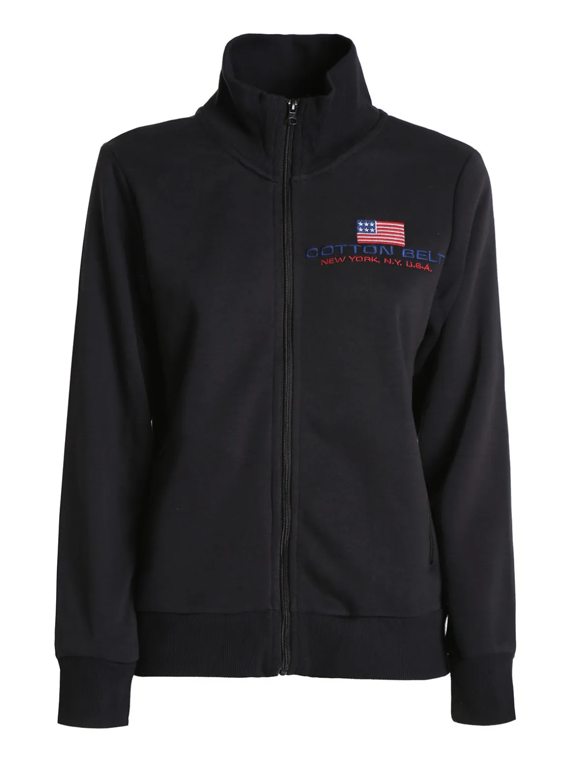Cotton Belt Felpa pesante da donna full zip
