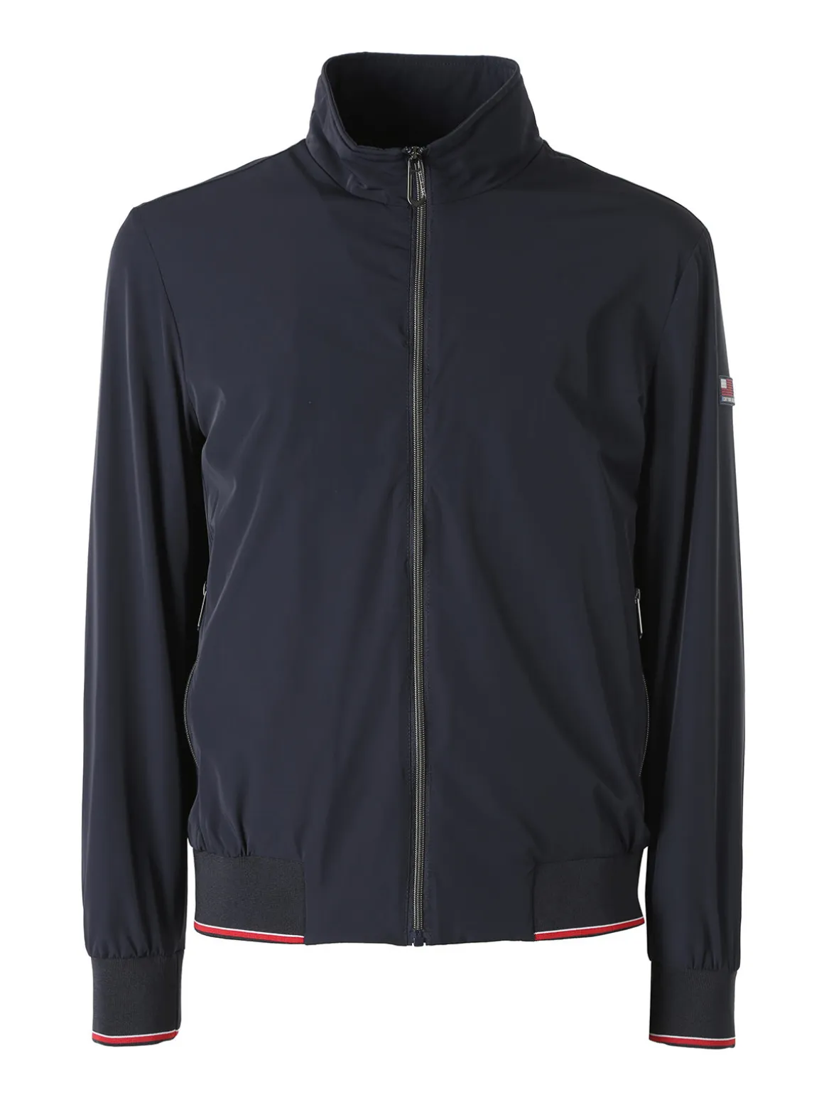 Cotton Belt Giacca leggera da uomo con zip - blu scuro