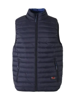 Cotton Belt Gilet da uomo imbottito - blu scuro