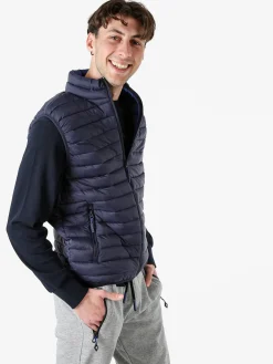 Cotton Belt Gilet da uomo imbottito - blu scuro