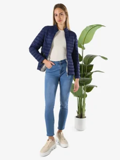 Cotton Belt Giubbino donna 100 grammi con zip - blu scuro