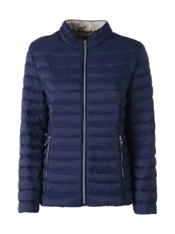 Cotton Belt Giubbino donna 100 grammi con zip - blu scuro
