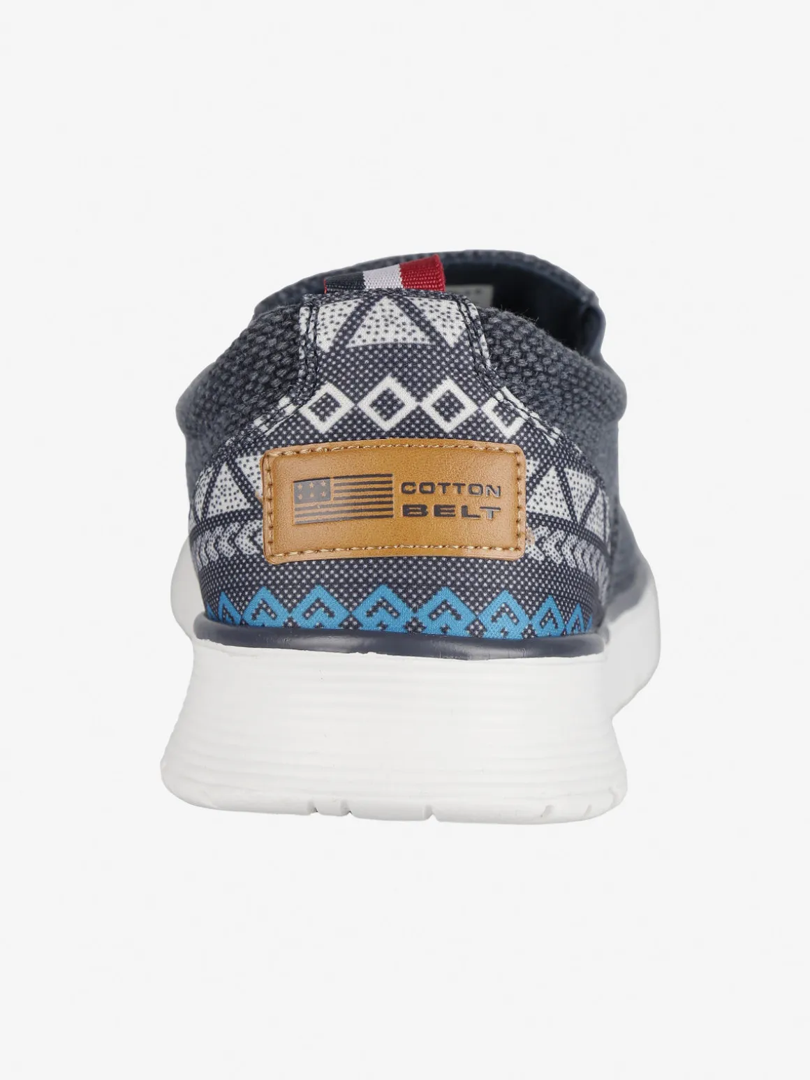 Cotton Belt Mocassini in tessuto da uomo slip on