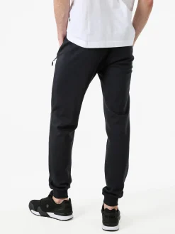 Cotton Belt Pantaloni tuta da uomo con coulisse e polsini - blu scuro