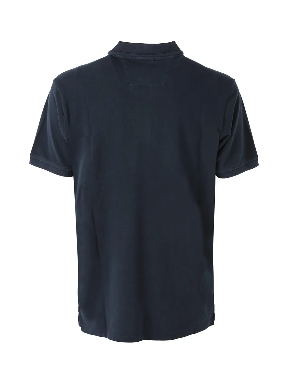 Cotton Belt Polo da uomo in cotone a maniche corte con logo - blu scuro