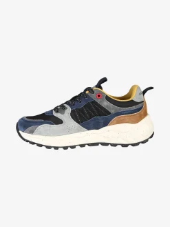Cotton Belt Sneakers da uomo stringate - blu scuro