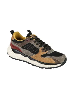 Cotton Belt Sneakers da uomo stringate - nero