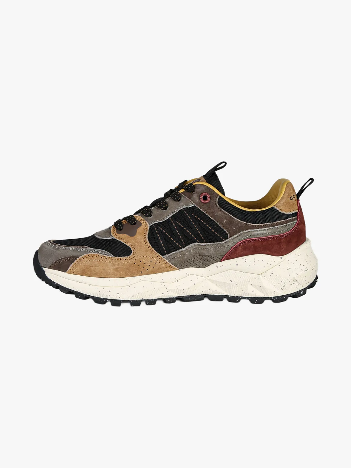 Cotton Belt Sneakers da uomo stringate - nero