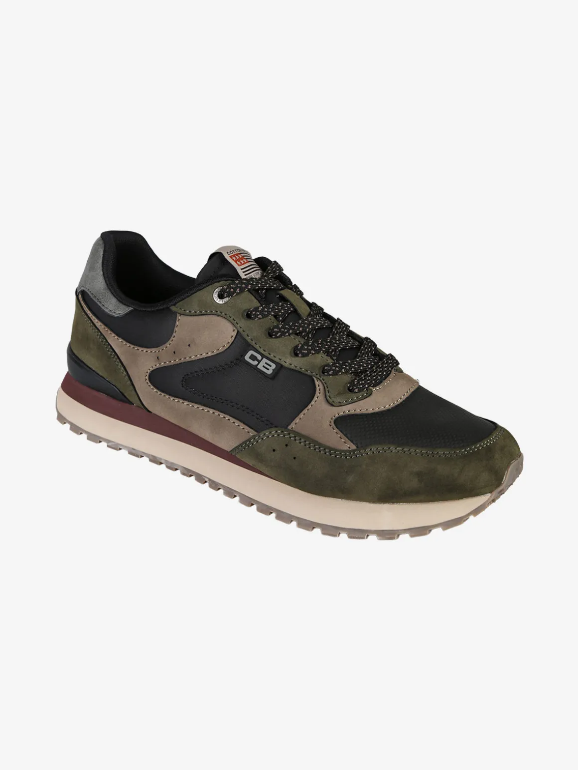 Cotton Belt Sneakers uomo stringate - verde