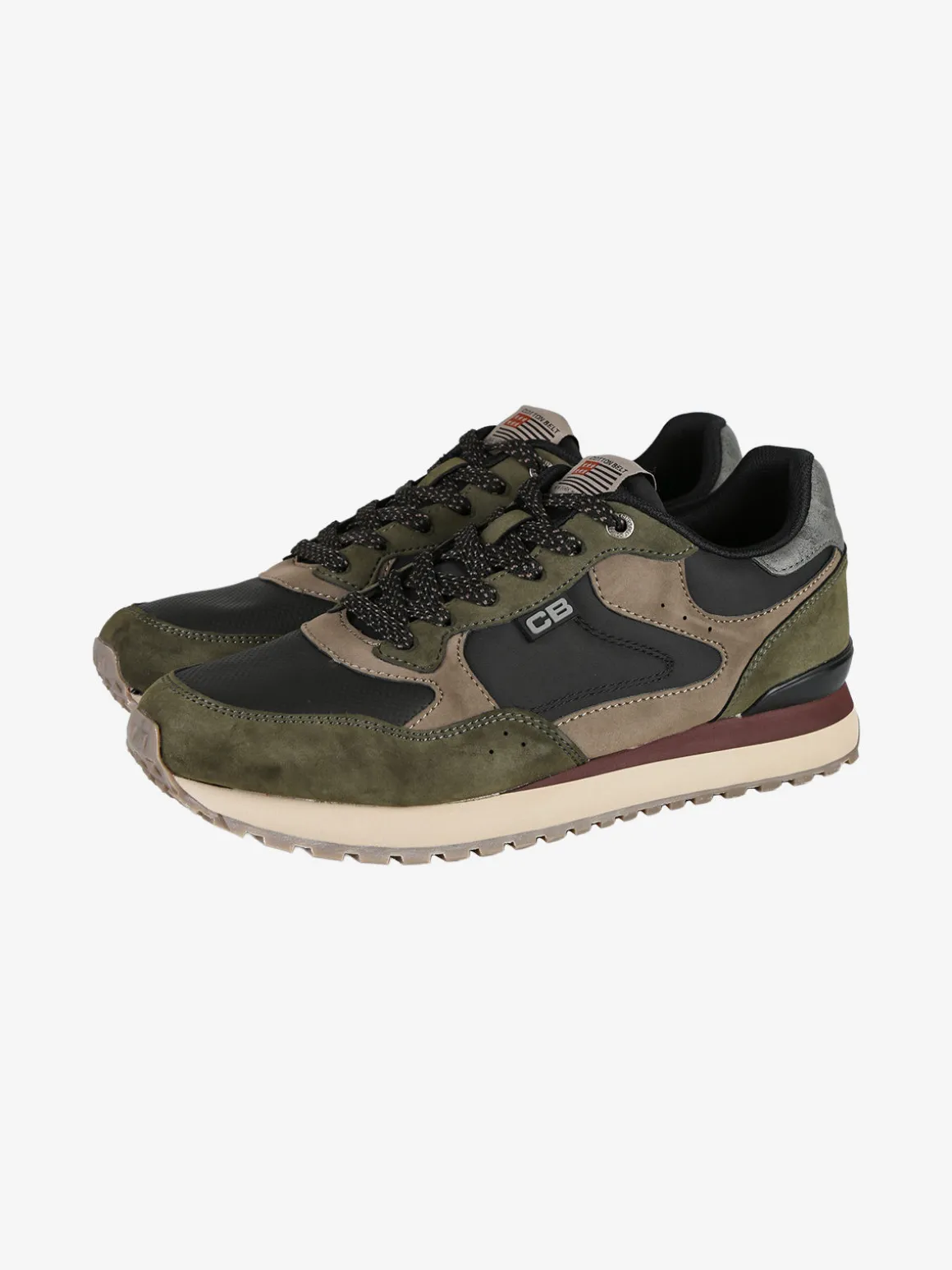 Cotton Belt Sneakers uomo stringate - verde