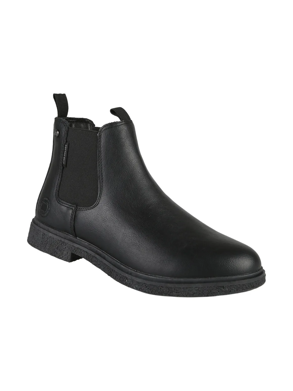 Cotton Belt Stivaletti da uomo in ecopelle - nero