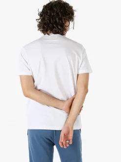 Cotton Belt T-shirt da uomo in cotone con logo - bianco