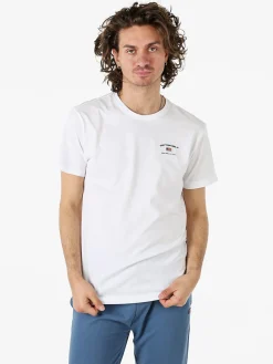 Cotton Belt T-shirt da uomo in cotone con logo - bianco