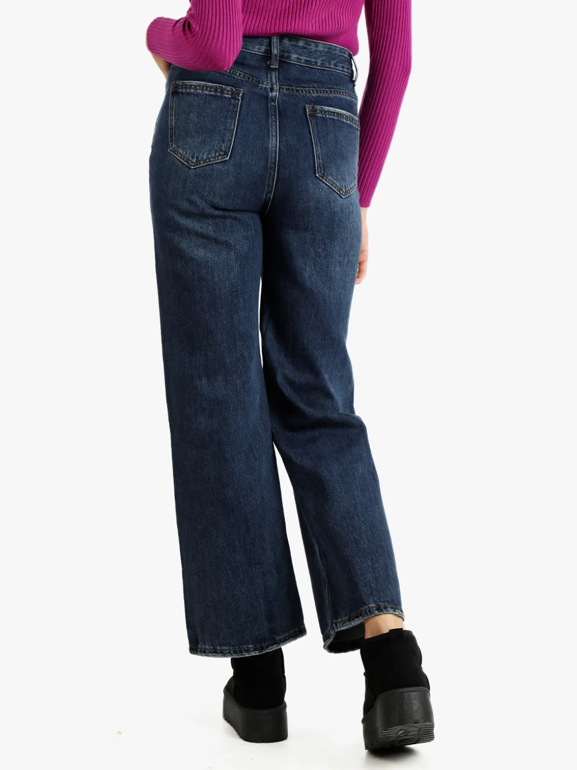 Cover Girl Jeans donna a gamba larga con strappi