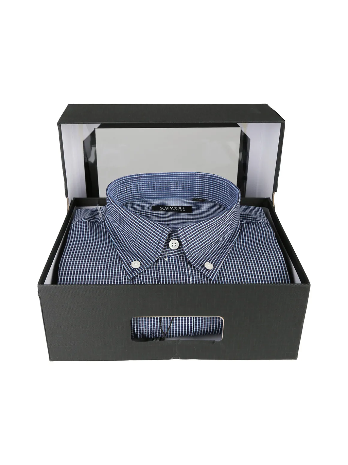 Coveri Collection Camicia da uomo a quadretti regular fit in cotone