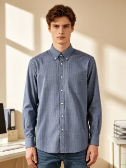 Coveri Collection Camicia da uomo a quadretti regular fit in cotone