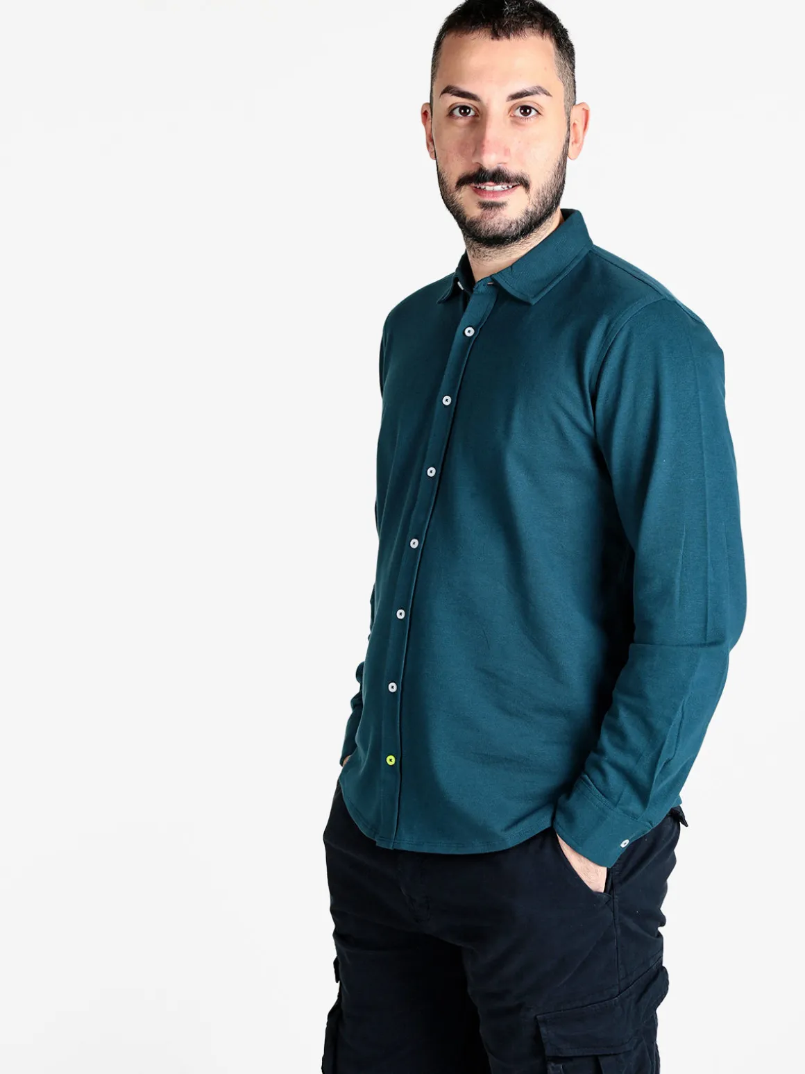 Coveri Collection Camicia da uomo a righe regular fit in cotone