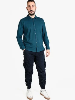 Coveri Collection Camicia da uomo a righe regular fit in cotone