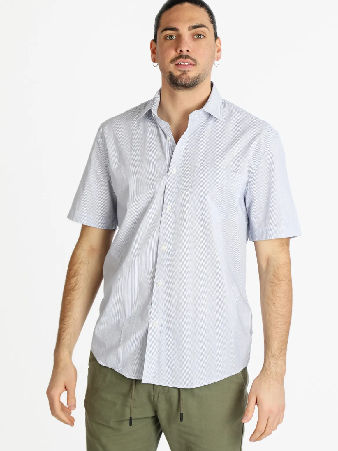 Coveri Collection Camicia da uomo a maniche corte in cotone