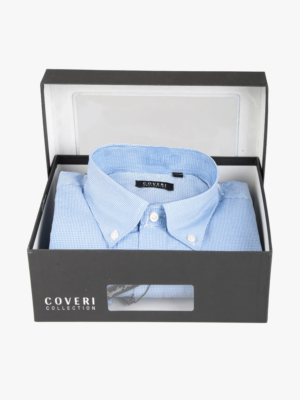Coveri Collection Camicia da uomo a quadretti regular fit in cotone