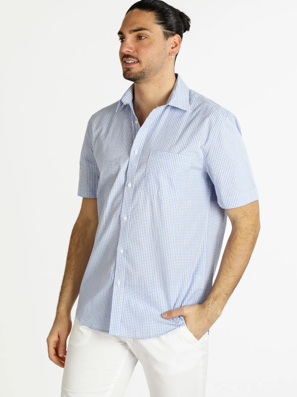 Coveri Collection Camicia da uomo a maniche corte in cotone