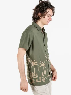 Coveri Collection Camicia floreale da uomo a maniche corte