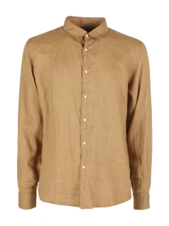 Coveri Collection Camicia in lino da uomo a maniche lunghe
