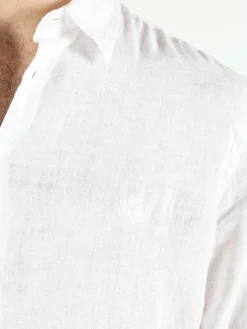 Coveri Collection Camicia in lino da uomo a maniche lunghe
