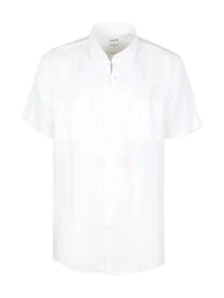 Coveri Collection Camicia in lino da uomo a maniche corte
