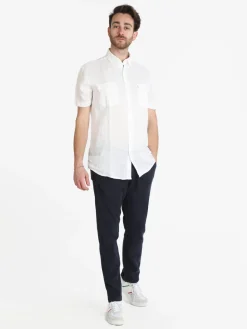Coveri Collection Camicia in lino da uomo a maniche corte