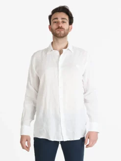 Coveri Collection Camicia in lino da uomo a maniche lunghe