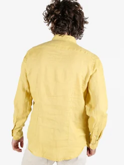 Coveri Collection Camicia in lino da uomo a maniche lunghe
