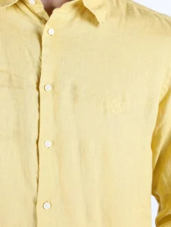 Coveri Collection Camicia in lino da uomo a maniche lunghe