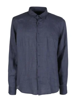 Coveri Collection Camicia in lino da uomo a maniche lunghe