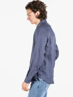 Coveri Collection Camicia in lino da uomo a maniche lunghe